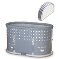 Portable Foldable Bath Tub for Adults No Installation Needed Large Separate Hot SPA Soaking Ice Bathtub Gray