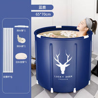 Portable Foldable Bathtub Bucket Large Capacity Bathroom Ice Bath Winter Shower Bathtub Free Installation Adults Baby Swiming