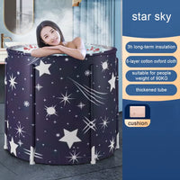 Portable Foldable Bathtub Bucket Large Capacity Bathroom Ice Bath Winter Shower Bathtub Free Installation Adults Baby Swiming