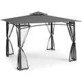 Patio Gazebo 10 Ft. X 12 Ft. Dark Gray Gazebo