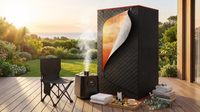 1-Person Portable Steam Sauna Box with 3L/1200W Steamer, 99-Min Timer & 15 Power Levels, XL Foldable and Remote Control, Detox Spa for Relaxation, Black — Lifestyle