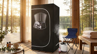 Portable Steam Sauna Room Full Body Sauna Suit for Home Indoor Portable Steam Sauna Tent with Folding Chair and Remote Control — Lifestyle